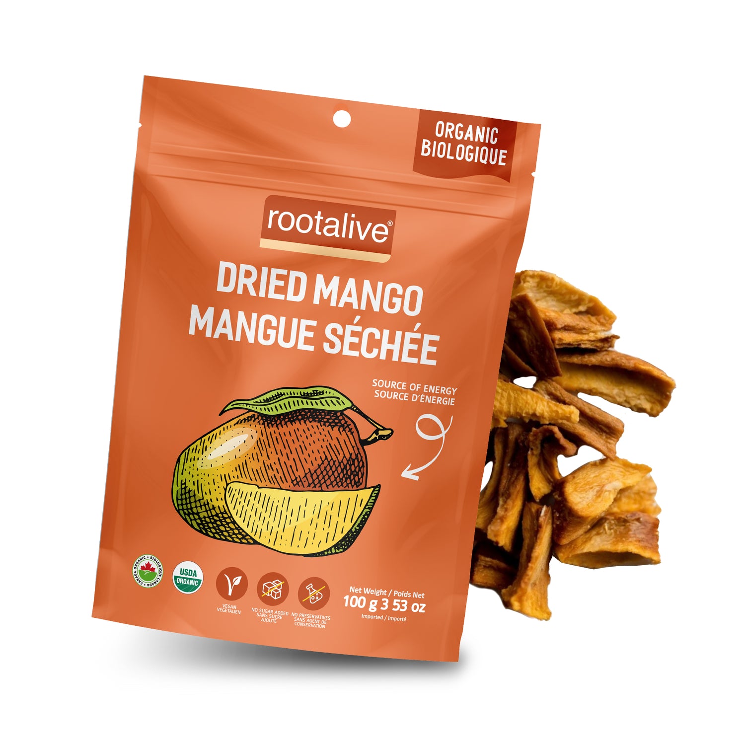 Organic Dried Mango 100g