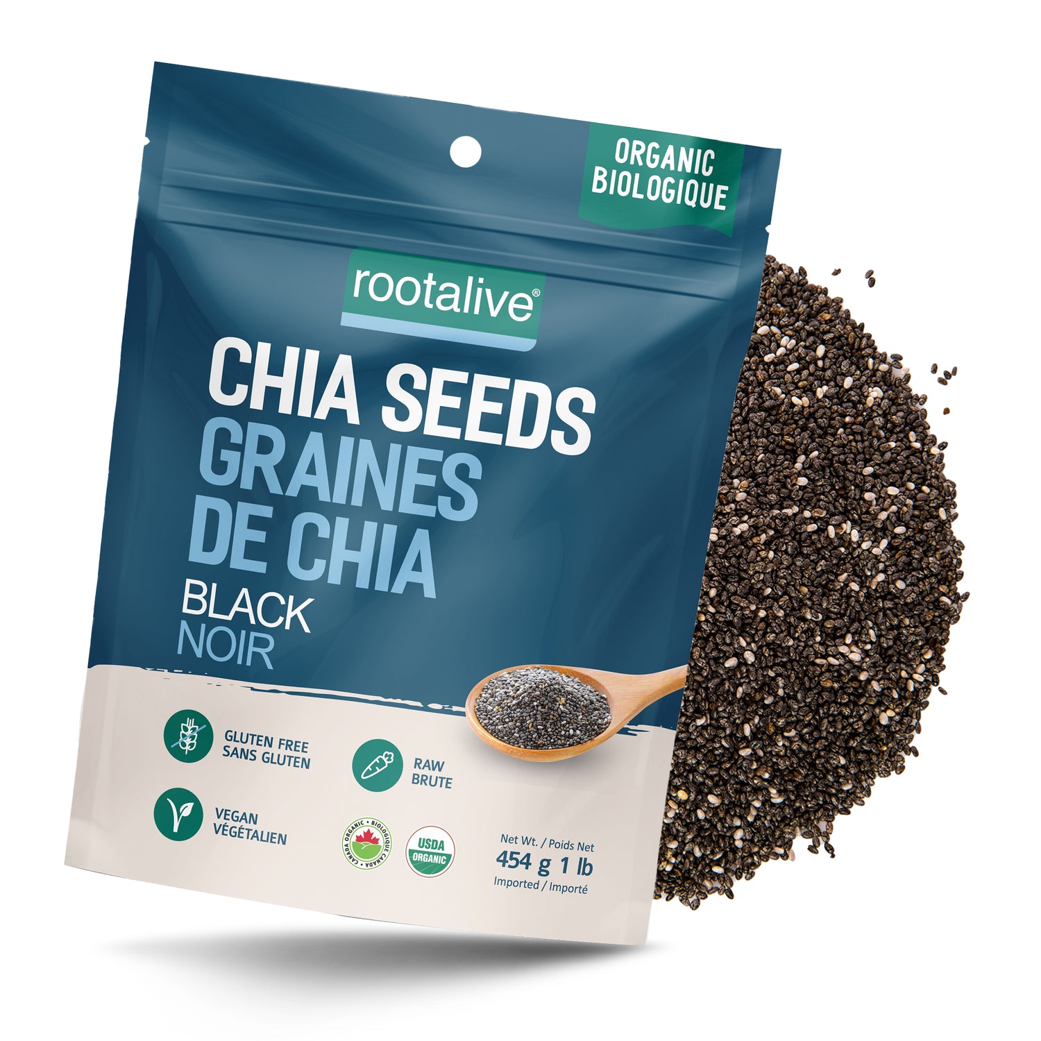 Organic Black Chia Seeds 454g