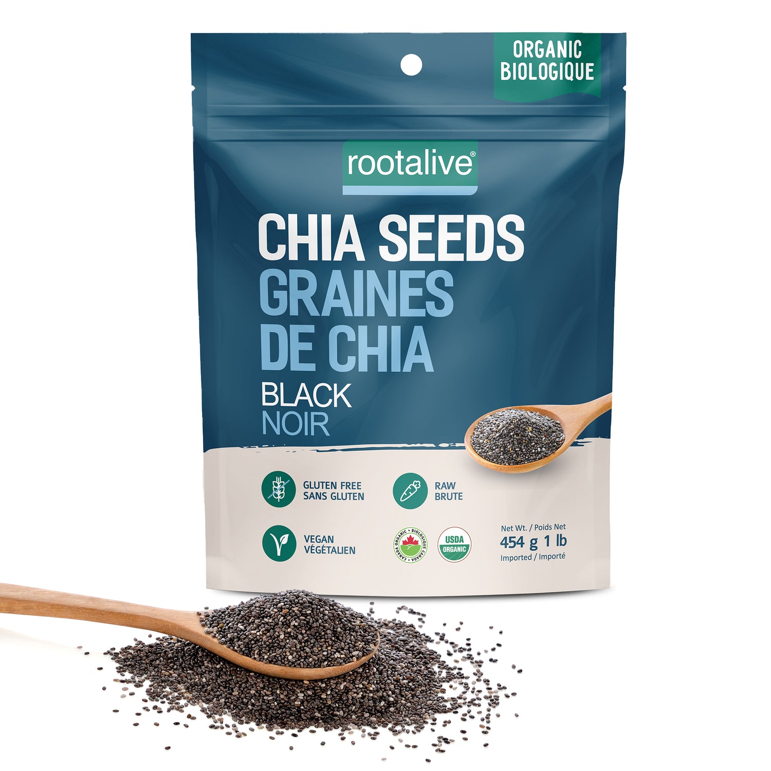 Organic Black Chia Seeds 454g