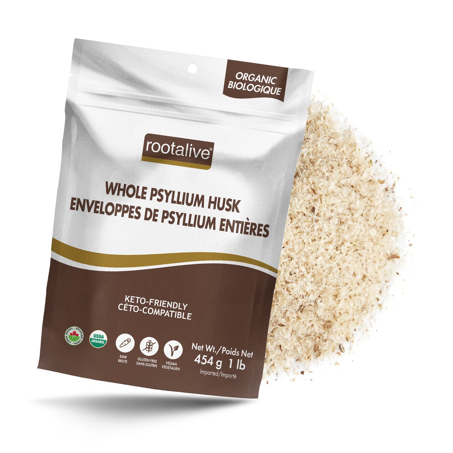 Organic Psyllium Husk Whole 454g