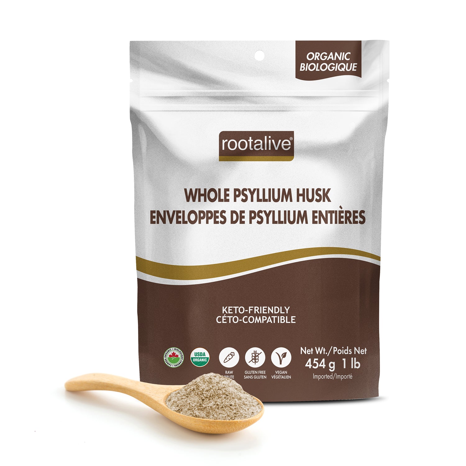 Organic Psyllium Husk Whole 454g